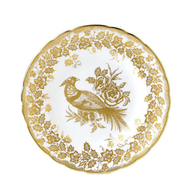 Aves Gold Holiday Accent Plate