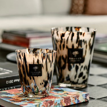 Pearls Black Candle, MAX 16, 6.3"