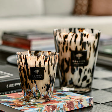 Pearls Black Candle, MAX 16, 6.3"