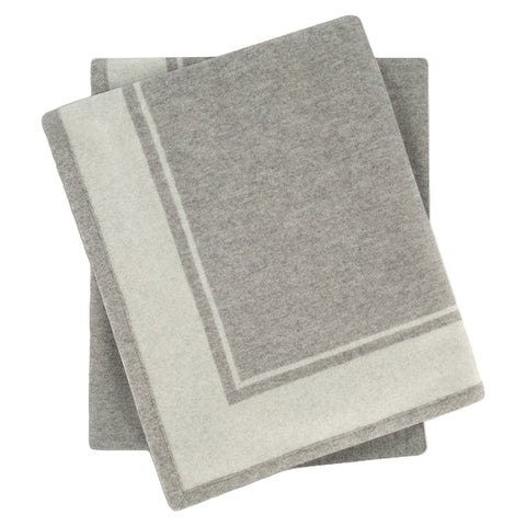 Skyline Cashmere Throw, Grey