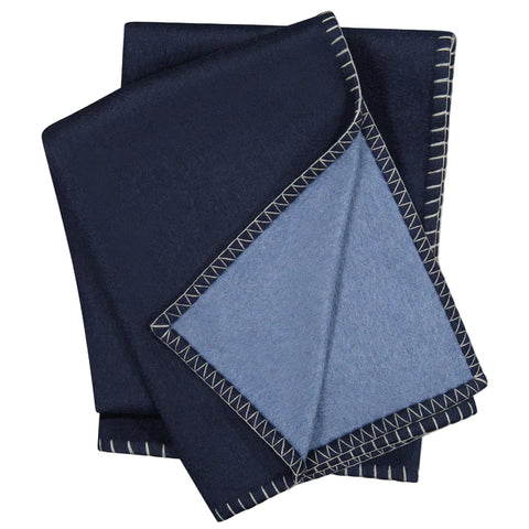 Gotham Whipstitch Dual-Colored Cashmere Throw