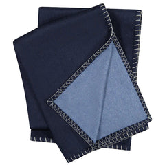 Gotham Whipstitch Dual-Colored Cashmere Throw