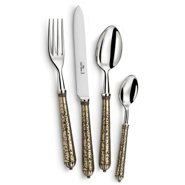 Berlin Five Piece Place Setting, Gold
