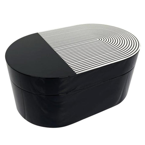 Lacquer Stripe Box, Large