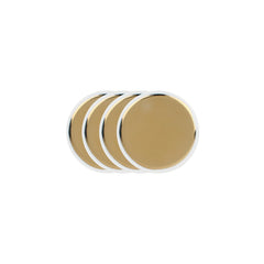 Dauville Gold Metallic Porcelain Coaster, Set of 4