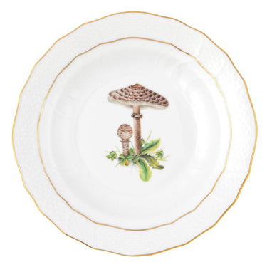 Mushroom Luncheon Plate, Motif 05