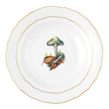 Mushroom Luncheon Plate, Motif 06