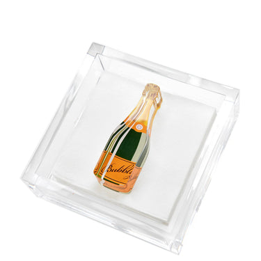 Cocktail Napkin Holder, Bubbly