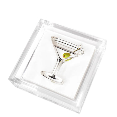 Cocktail Napkin Holder, Martini