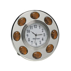 Cabochon Clock, Amber
