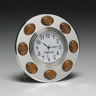 Cabochon Clock, Amber