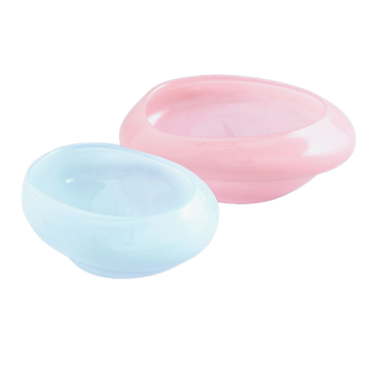 Candy Dish, Set of 2, Milky Rose & Blue Jelly