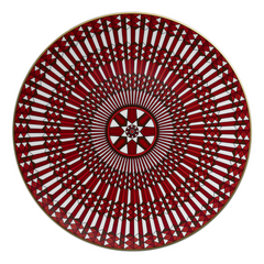 Arcadia Charger Plate, Red