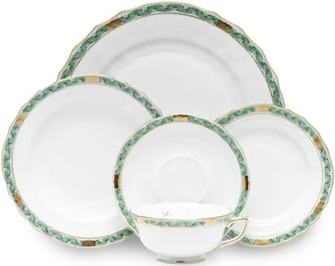 Chinese Bouquet Garland Dinnerware, Green