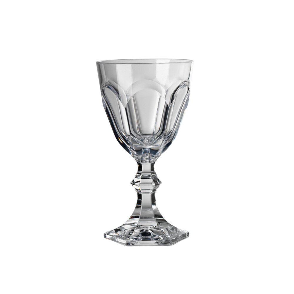 Dolce Vita Acrylic Water Glass, Set of 6, Clear
