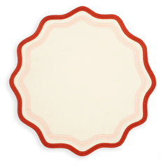 Colorblock Embroidered Linen Placemats, Set of 4