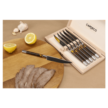 Conty Tortoise Steak Knives, Set of 6