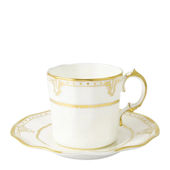 Elizabeth Gold Coffee Cup & Saucer