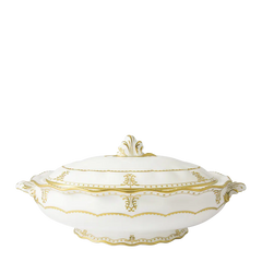 Elizabeth Gold Covered Vegetable Dish