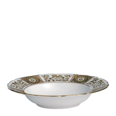 Derby Panel Green Rim Soup Bowl