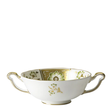 Derby Panel Green Soup Cup & Saucer