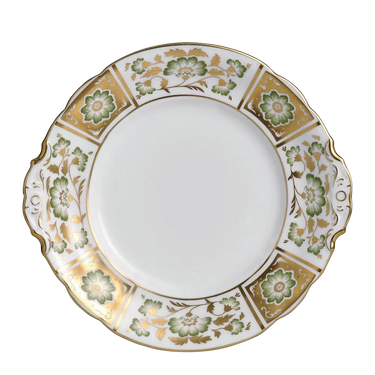Derby Panel Green Bread & Butter Plate
