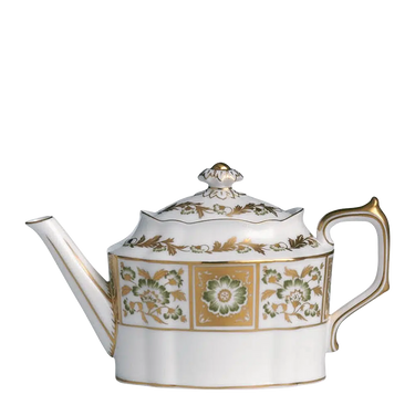 Derby Panel Green Teapot, Small