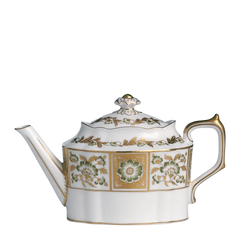 Derby Panel Green Teapot, Small