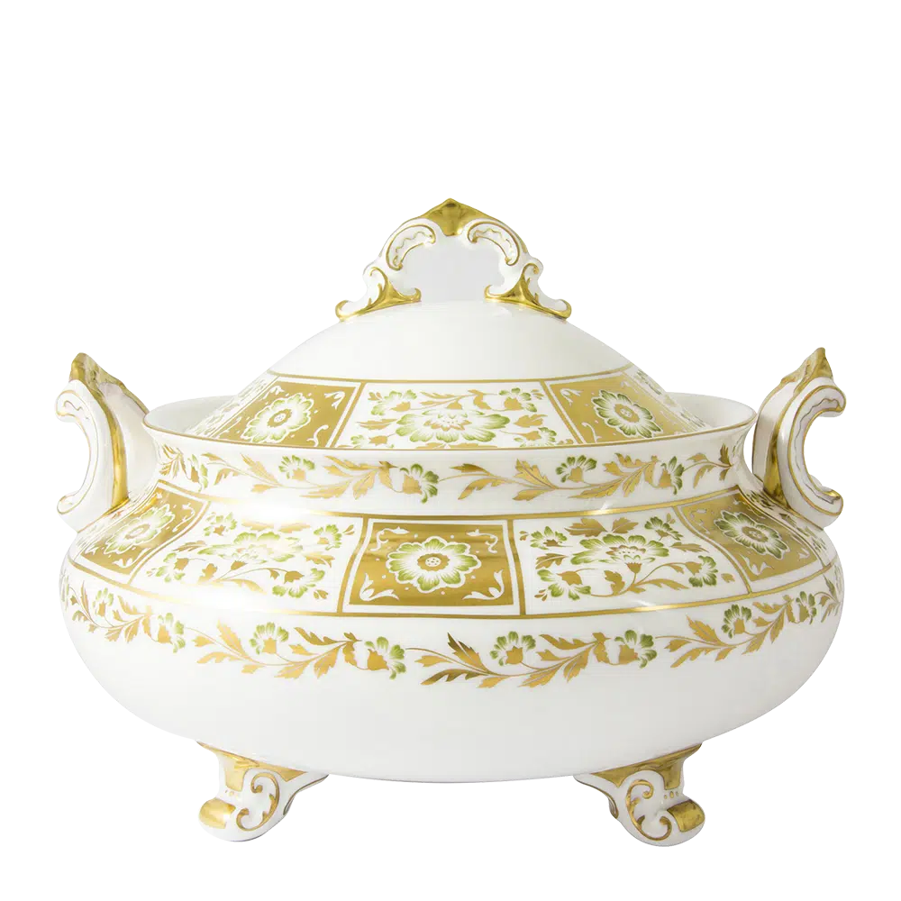 Derby Panel Green Soup Tureen