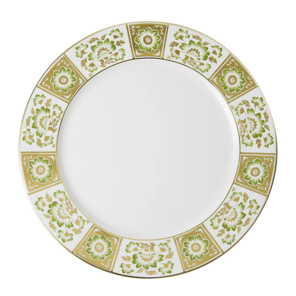 Derby Panel Green Charger Plate
