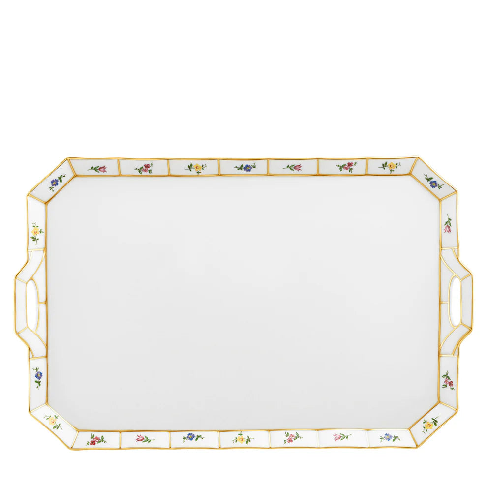 Grecque Mille Fleurs Rectangular Platter
