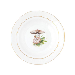 Mushroom Luncheon Plate, Motif 02