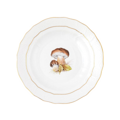 Mushroom Luncheon Plate, Motif 03