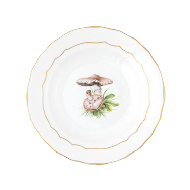 Mushroom Luncheon Plate, Motif 05