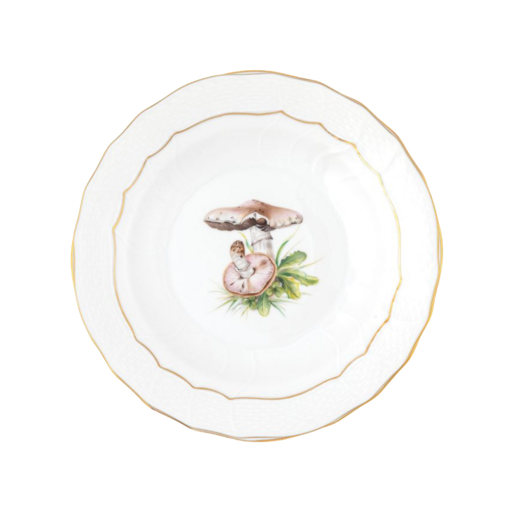 Mushroom Luncheon Plate, Motif 05
