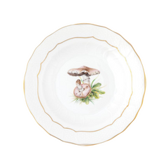 Mushroom Luncheon Plate, Motif 05