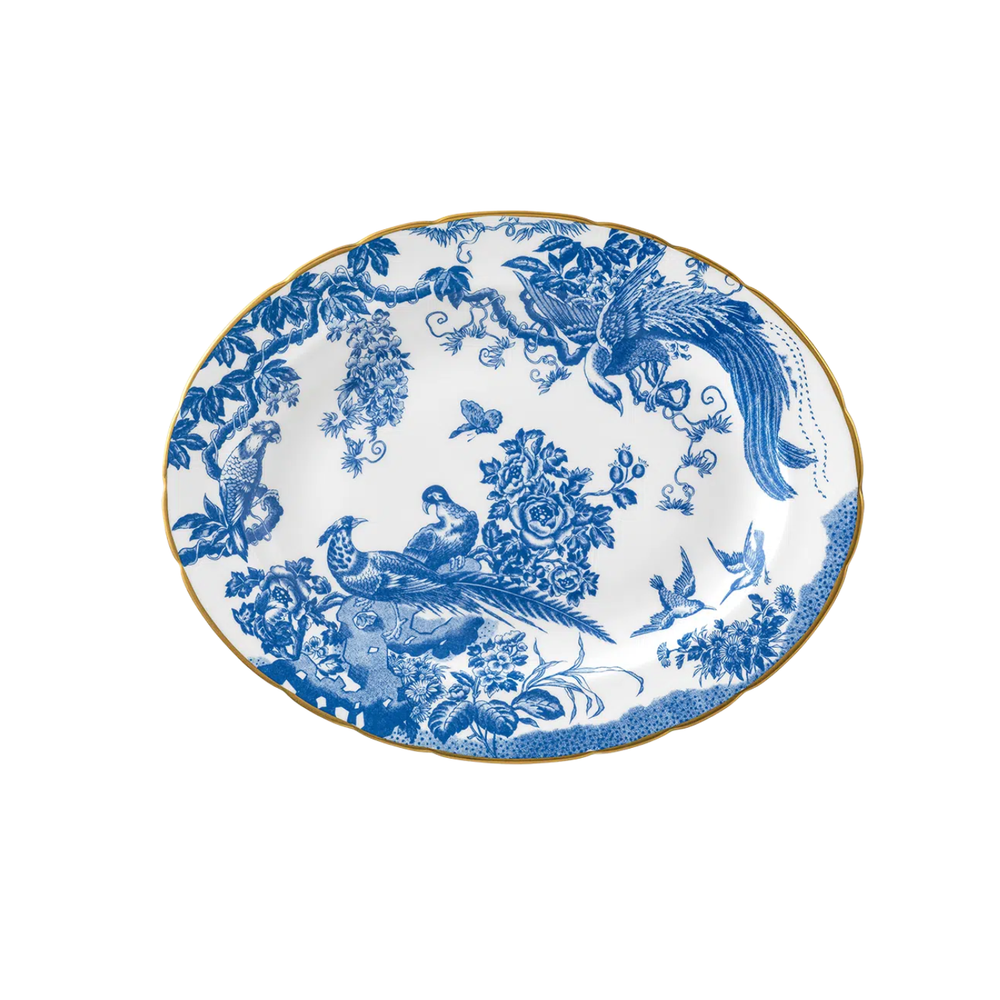 Aves Blue Oval Dish, Small