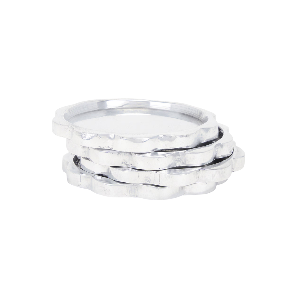 Sun Coaster, Aluminum, Set of 4