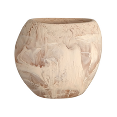 Oceana Wide Vase, Large, Blush