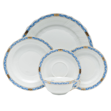 Chinese Bouquet Garland Dinnerware, Blue