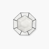 Dessert plate white - black Carte Blanche