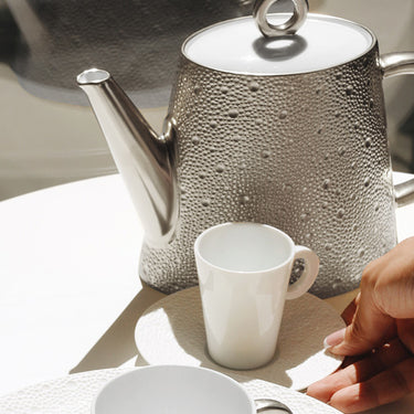 Ecume Platinum Tea Cup & Saucer