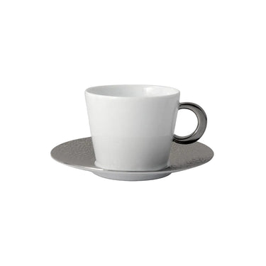 Ecume Platinum Tea Cup & Saucer