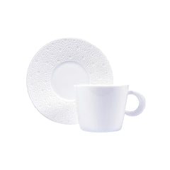 Ecume White Tea Cup & Saucer