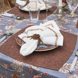 Whistler Placemat in Brown & Gold, Set of 4