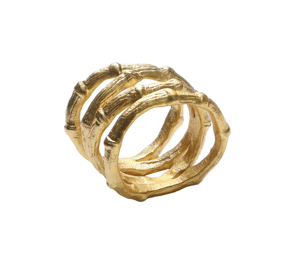 Bamboo Napkin Ring, Set of 4