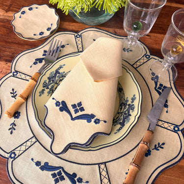 Linen Placemat, Oriental Yellow