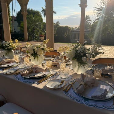 Oyster Faux Leather Placemats, Set of 2