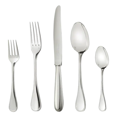 Perles Sterling Silver Five Piece Place Setting