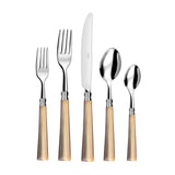 5pc Place Setting (Marbled Brown)